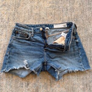 rag & bone Dre Low-Rise Short in Blue River - Size 24